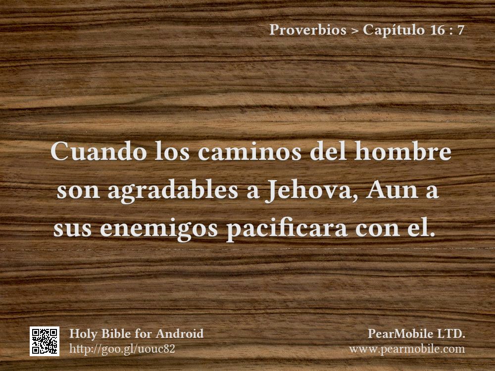 Proverbios, Capítulo 16:7